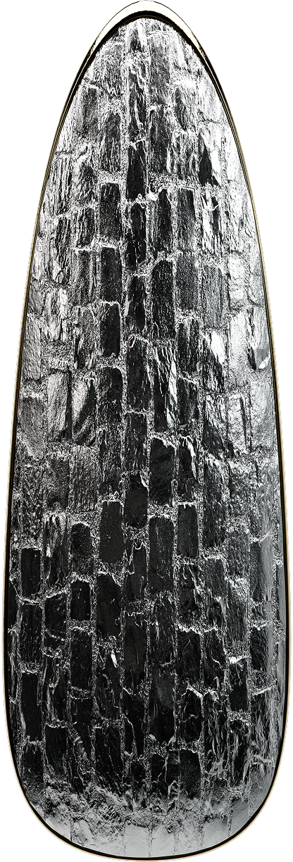 Plates nail jewelry piece - view 1