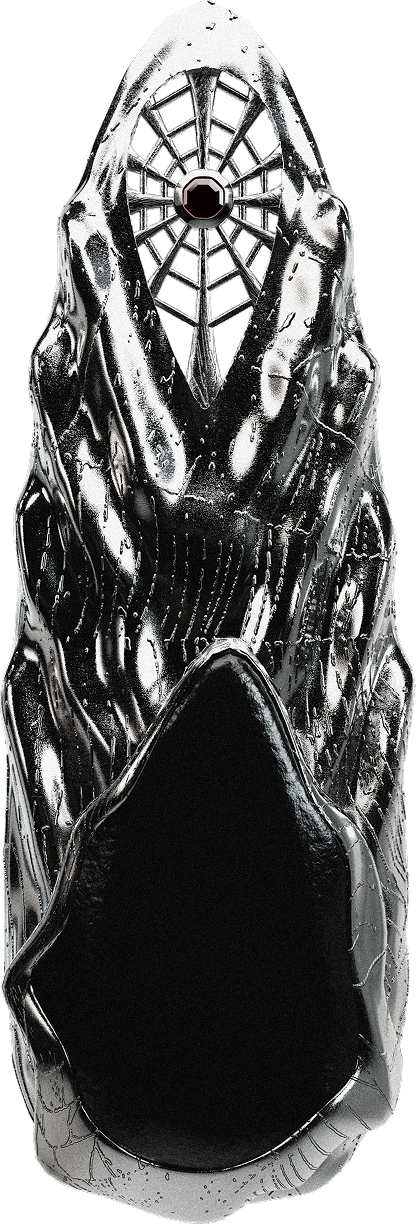 Widow nail jewelry piece - view 1